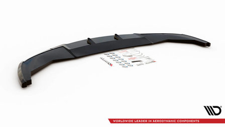 Maxton Design frontspoiler V1 glanzend zwart BMW 7 serie F01 M pakket