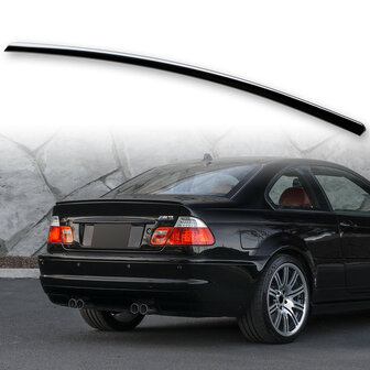 Spoiler lip kofferklep glanzend zwart BMW 3 serie E46 coupe