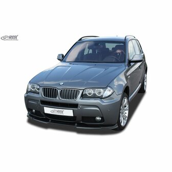 Voorspoiler Vario-X passend voor BMW X3 E83 model 2006 - 2010 met M pakket voorbumper