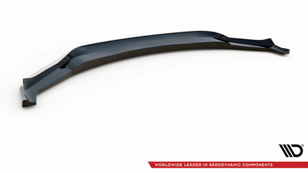 Frontsplitter glanzend zwart passend voor BMW X5 M F85 en X6 M F86 met M pakket bumper Maxton Design versie 3