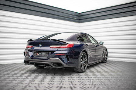 Diffusor aanzet glanzend zwart passend voor BMW 8 serie G16 Maxton Design