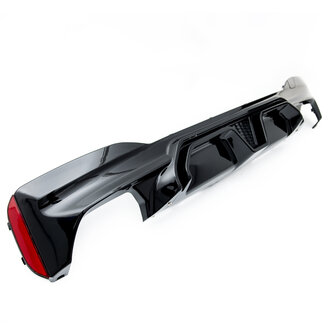Diffusor glanzend zwart passend voor BMW 5 serie G30 en G31 met M pakket achterbumper