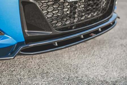 Front splitter glanzend zwart passend voor BMW X2 F39 met M pakket voorbumper Maxton Design