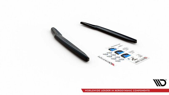 Maxton Design diffusor splitters glanzend zwart V1 BMW 6 serie G32 GT M pakket