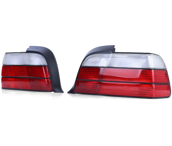 BLACK FRIDAY Achterlichten passend voor BMW 3 serie E36 coupe en cabrio rood / wit