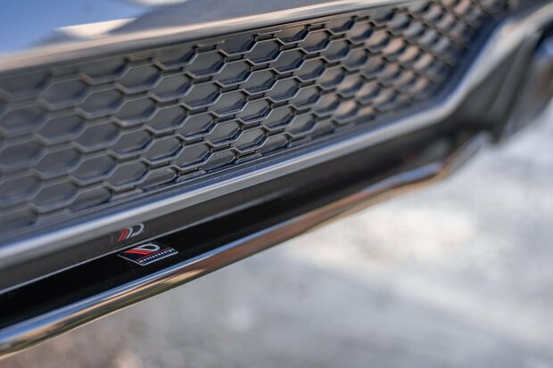 Diffusor onderzet glanzend zwart passend voor de BMW X4 G02 met M pakket achterbumper Maxton Design