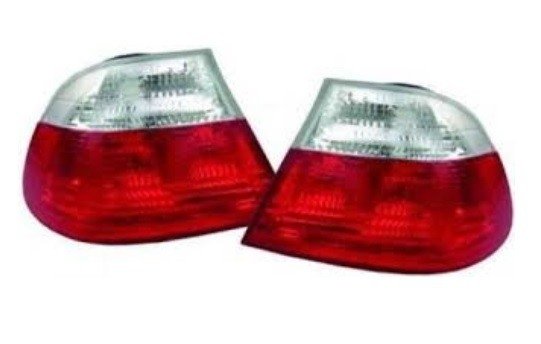 Achterlichten BMW 3 serie E46 sedan rood / wit model 1998 - 2001