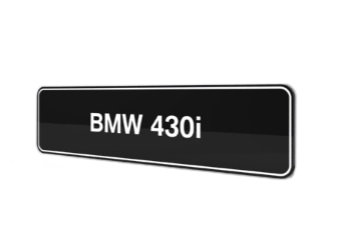 BMW 430i F32 F33 F36 showroom platen origineel BMW