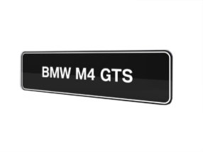 BMW M4 GTS F82 showroom platen origineel BMW