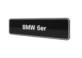 BMW 6er E24 E63 E64 F12 F13 G32 GT showroom platen origineel BMW