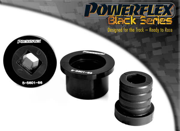 Powerflex Black Series Voorste draagarm achterste bus aluminium buitenkant BMW 3 serie E46 Compact 1999 &ndash; 2006