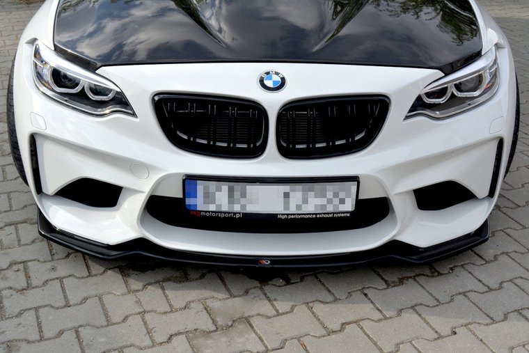 Front splitter V1 passend voor BMW M2 F87 Maxton Design