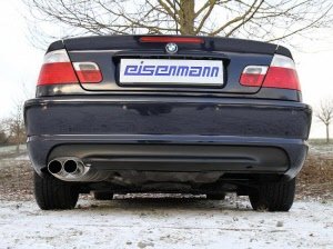 Eisenmann einddemper 2x70mm BMW 3 serie E46 cabrio 318i