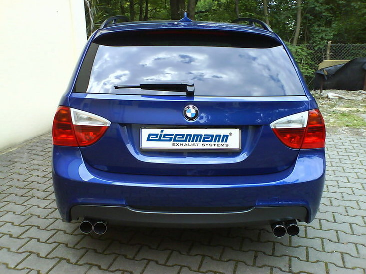 Eisenmann einddemper 4x70mm zonder flens BMW 3 serie E90 E91 316i 318i 320i