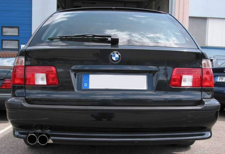 Eisenmann einddemper 2x76mm BMW 5 serie E39 520i - 530i touring standaard bumper