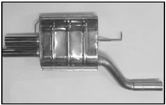 Eisenmann einddemper 2x76mm BMW 5 serie E60 E61 520i - 530i
