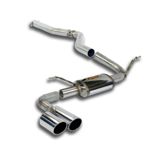 Supersprint BMW 3 Serie F34 GT LCI connecting pipe en uitlaat achterdeel oo80