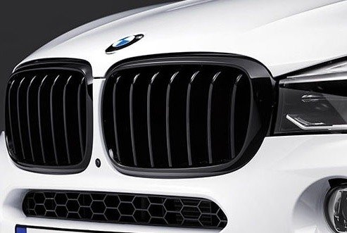 BMW X5 F15 en X6 F16 M Performance nieren hoogglans zwart origineel BMW