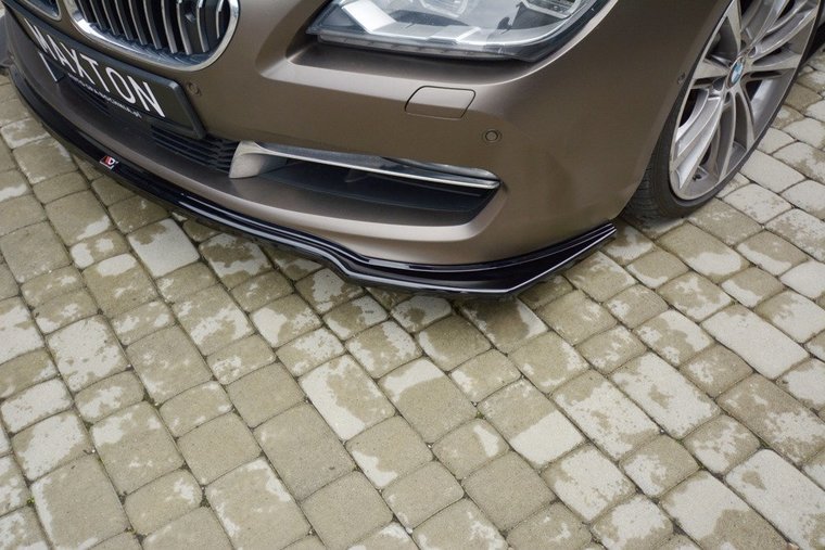 Maxton Design front splitter standaard voorbumper BMW 6 serie F06 gran coupe 2012 - 2014