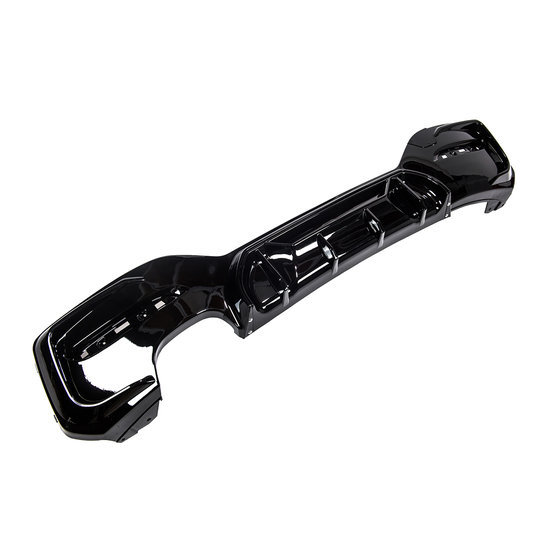 Competiton II diffuser glanzend zwart dubbel links passend voor BMW 1 Serie F20 LCI en F21 LCI