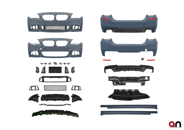 AN Premium sportlook pakket met performance diffusor 4 uitlaten BMW 5 serie F10 LCI