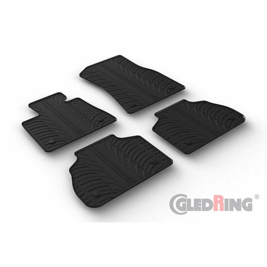 Rubbermatten passend voor BMW X7 G07 vierdelig inclusief montageclips