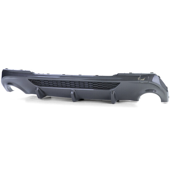Performance look diffuser carbon look passend voor BMW 1 serie F40 met M pakket achterbumper