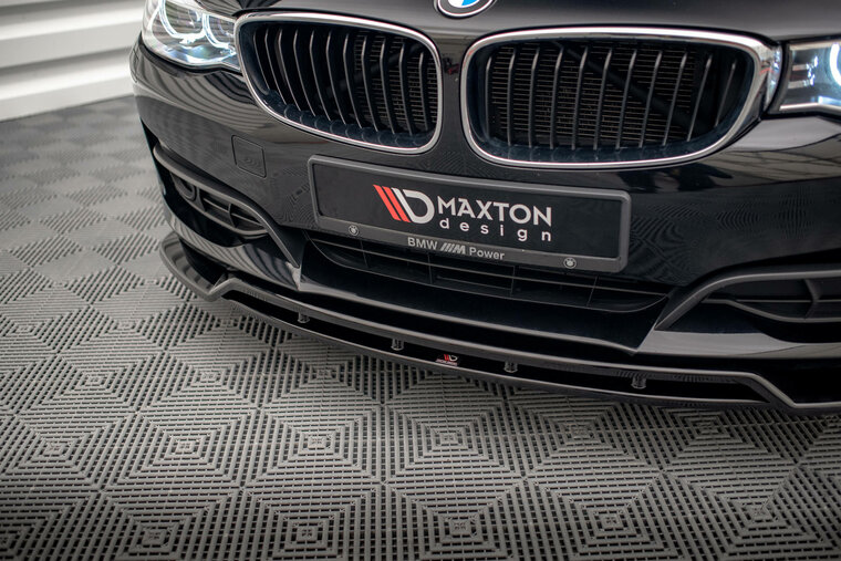 Frontspoiler glanzend zwart Maxton design passend voor BMW 3 serie F34 GT