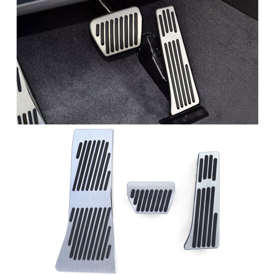 Pedalen set inclusief voetsteun passend voor BMW X5 E53, X5 E70, X6 E71, X5 F15 en X6 F16 