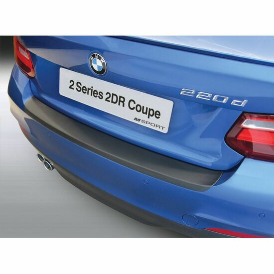 ABS Achterbumper beschermlijst passend voor BMW 2-Serie F22 coupe en F23 cabrio model 2014 - 2022 M pakket achterbumper