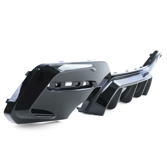 Diffuser M135i en M140i performance look glanzend zwart passend voor BMW 1 serie F20 LCI en F21 LCI