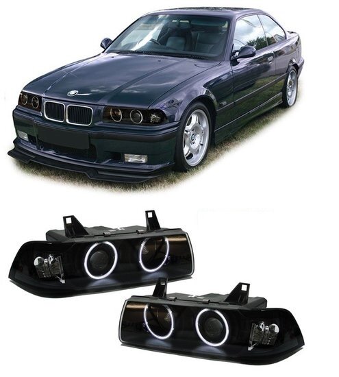 Angel eyes koplampen CCFL passend voor BMW 3 serie E36 coupe en cabrio
