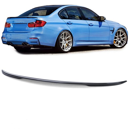 BLACK FRIDAY Performance look achterspoiler carbon look passend voor BMW 3 serie F30 sedan