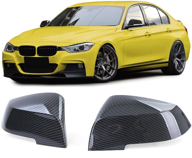 Spiegelkappen carbon look passend voor BMW F20 F21 F22 F23 F87 F30