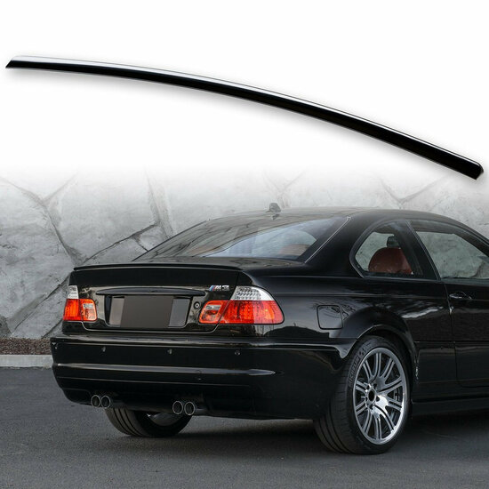 Spoiler lip kofferklep glanzend zwart passend voor BMW 3 serie E46 sedan