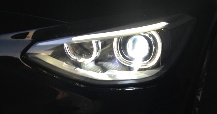 Angel eyes koplampen halogeen geschikt voor BMW 1 serie F20 en F21
