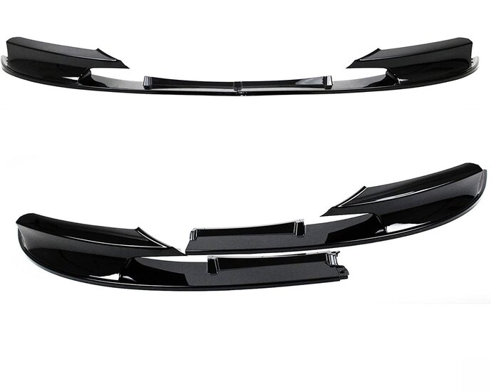 Performance look frontspoiler 2-delig  glanzend zwart passend voor BMW 3 serie F30 en F31 M pakket