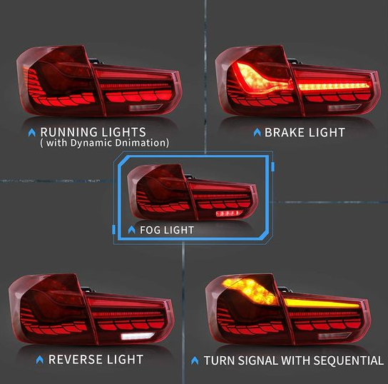 OLED look achterlichten passend voor BMW 4 serie F32, F33, F36, M4 F82 en M4 F83