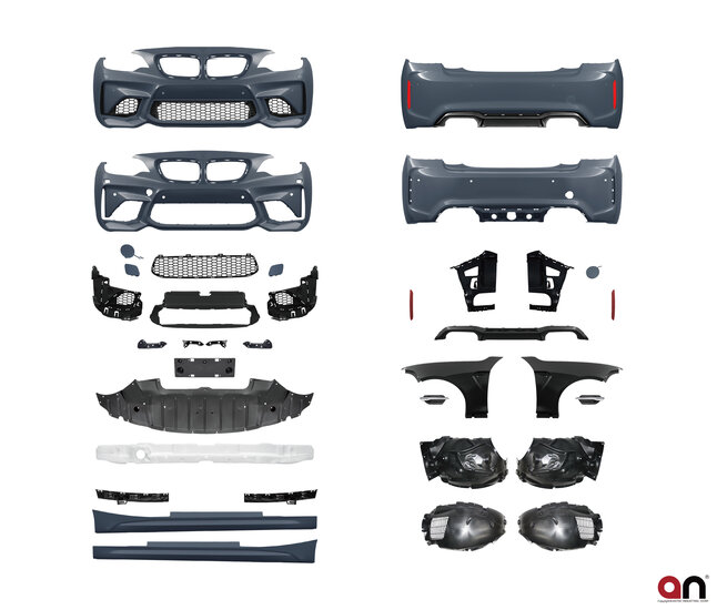EVO 2 pakket inclusief zijschermen passend voor BMW 2 serie F22 en F23