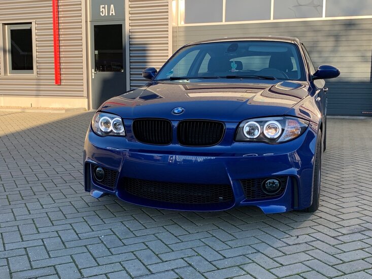 EVO look voorbumper passend voor BMW 1 serie E81 E82 E87 E88 (ook LCI)