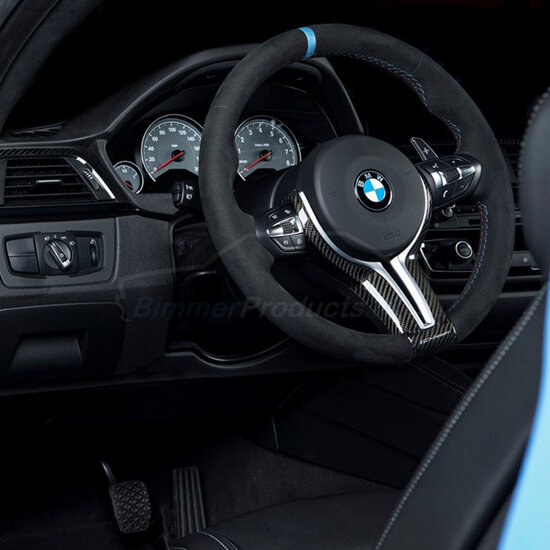 Stuuwiel afdekking carbon passend voor BMW F80 M3 F82 F83 M4 F10 M5 F06 F12 F13 M6 