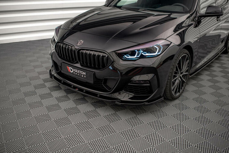 Maxton Design front spoiler glanzend zwart V1 BMW 2 serie F44 M pakket / M235i