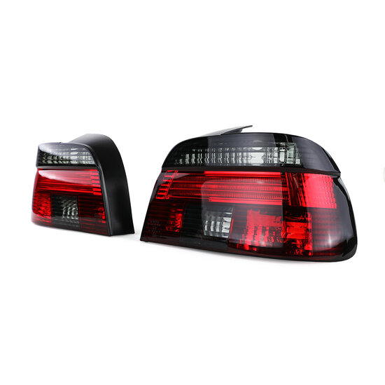 Achterlichten rood / smoke passend voor BMW 5 serie E39 sedan model 1995 - 2000