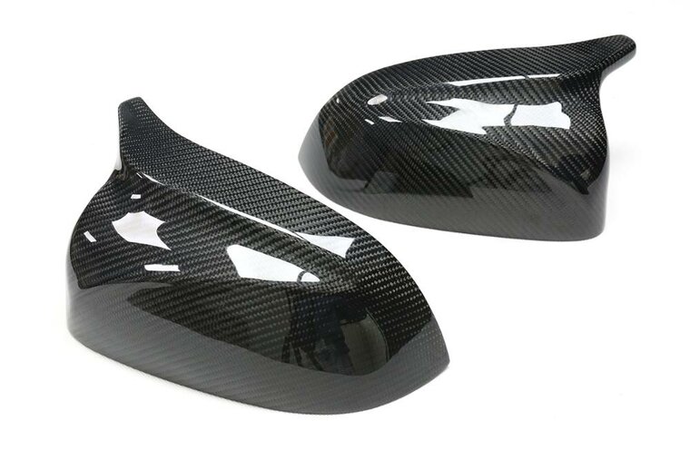 EVO look carbon spiegelkappen passend voor BMW X3 G01, X4 G02, X5 G05, X6 G06 en X7 G07