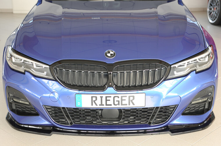  Rieger front spoiler passend voor BMW 3 serie G20 en G21 met M pakket voorbumper