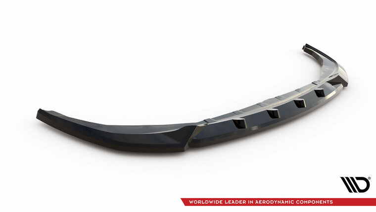 Front splitter glanzend zwart passend voor BMW 3 serie G20LCI en G21LCI met M pakket voorbumper versie 1 Maxton Design