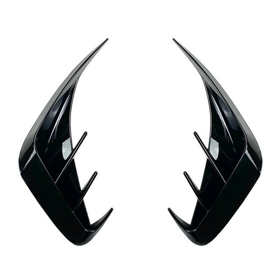 Air vent covers achterbumper glanzend zwart passend voor BMW 3 serie G20 en G21 model 2019 - 2022 met M pakket bumper