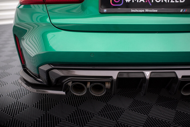 Carbon diffusor hoeken passend voor BMW M3 G80 sedan en M3 G81 touring Maxton Design