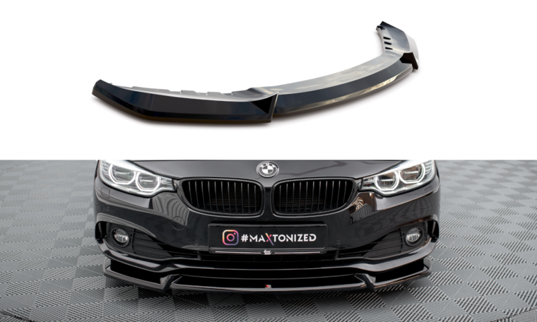 Frontspoiler passend voor BMW 4 serie F32, F33 en F36 met standaard voorbumper versie 2 Maxton Design