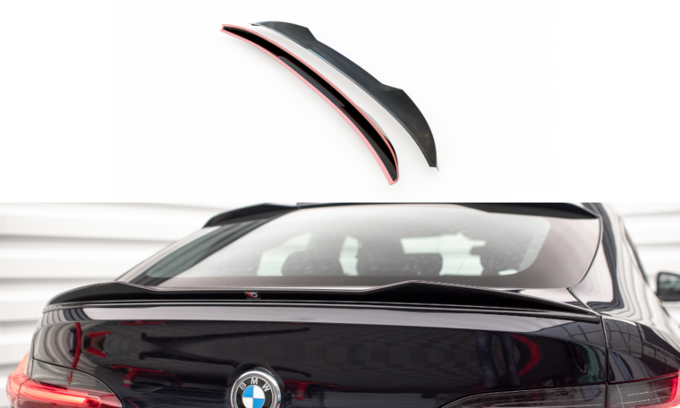 Achterspoiler glanzend zwart versie 2 passend voor BMW X4 G02 Maxton Design